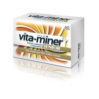 Vita-miner Senior, 60 dra?etek - D?ugi termin wa?no?ci!