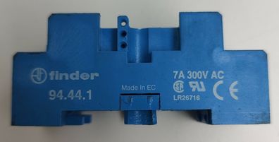 Finder 94.44.1 Relaissockel, 7 A, 300VAC, Blau, für Serie 55/85