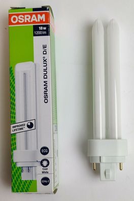 Osram Dulux D/E 18W/840 G24Q-2 4pin Lumilux kaltweiß