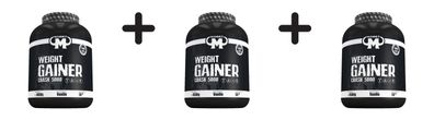 3 x Mammut Weight Gainer Crash 5000 (4500g) Vanilla