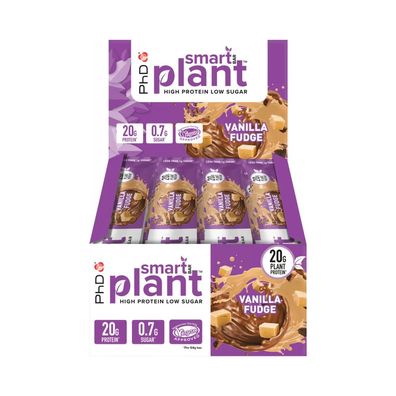 PhD Smart Bar Plant (12x64g) Vanilla Fudge