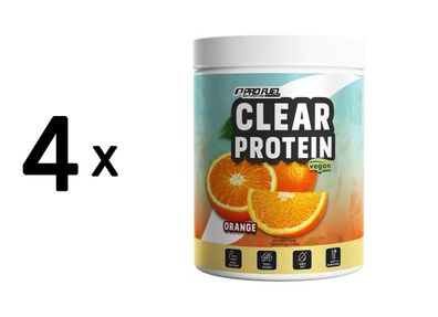 4 x ProFuel Clear Protein Vegan (360g) Orange