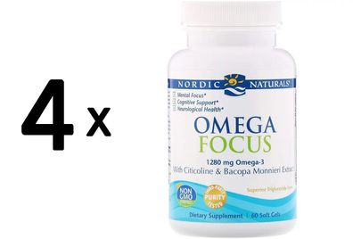 4 x Omega Focus - 60 softgels