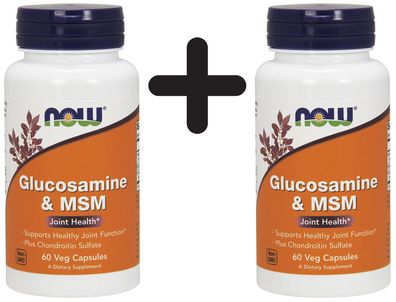 2 x Glucosamine & MSM - 60 vcaps