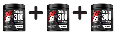 3 x Creatine 300, Unflavored - 300g