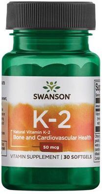 Vitamin K-2, 50mcg - 30 softgels