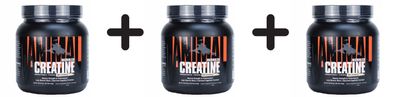 3 x Creatine Powder, Unflavored - 500g