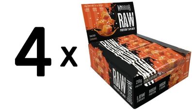 4 x Raw Protein Flapjack, Salted Caramel - 12 bars