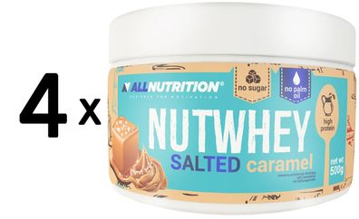 4 x Nutwhey, Salted Caramel - 500g