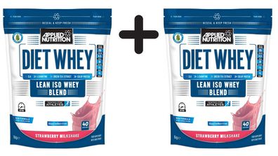 2 x Diet Whey, Banana - 1000g