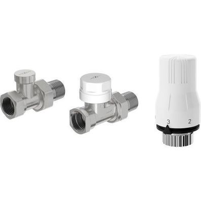 Mexen G02 Thermostat-Kit, Nickel, G 1/2" Ventil