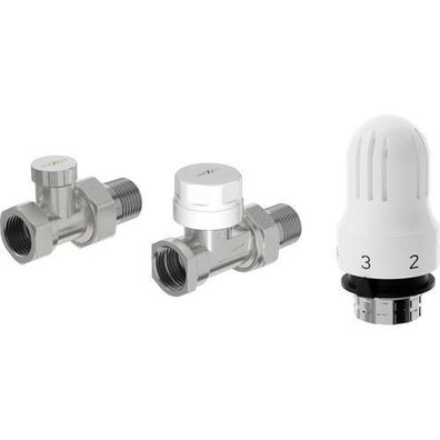 Mexen G04 Thermostat-Set Nickel, G 1/2", Max 120°C