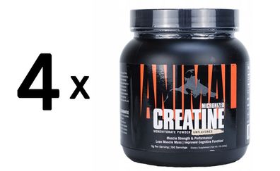 4 x Creatine Powder, Unflavored - 500g