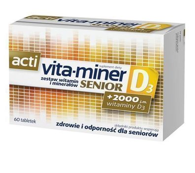 Acti, Vita-miner Senior D3, 60 Tabletten - Gesundheit für Senioren