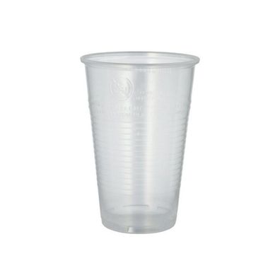 Starpak Plastikbecher (PP) 0,5 l Ø 9,5 cm · 13,7 cm transparent mit Schaumrand | Foli