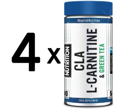 4 x CLA L-Carnitine & Green Tea - 100 softgels