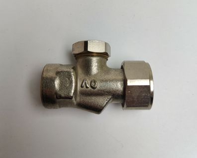 Oventrop Absperrverschraubung Combi 3 für Ventil-HK 3/4" ÜM x 1/2" IG 1016166