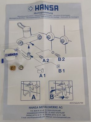 Hansa Anschlag Begrenzer schwenkbar M003072 Set B