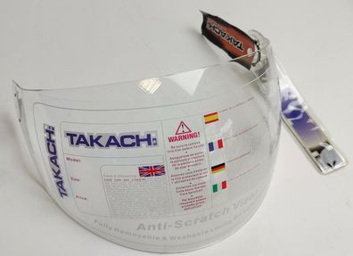 Original Takachi Anti-Scratch Helm Visier Motorrad Roller