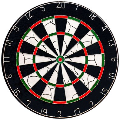 BULL'S Bristol Flocked Paper Dart Board/ 45,5 cm / /erpackungseinheit 1 Stück