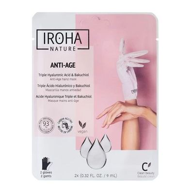 Iroha Nature Anti-Aging Handmaske, 2x9ml - Hyaluronsäure & Bakuchiol