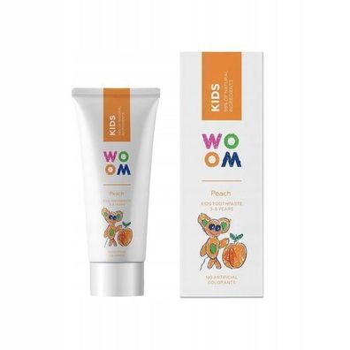 Woom Kinder Natürliche Zahncreme Pfirsich 3-8 J. 50ml