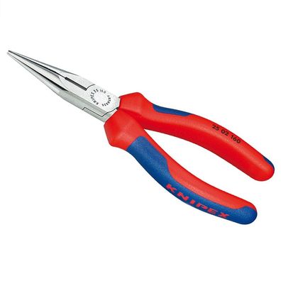 KNIPEX Flachrundzange mit Schneide Radiozange Zange 160x55x19mm 25 02 160