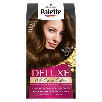 Palette Deluxe Oil-Care 760 (4-65) Haarfarbe - Strahlendes Braun