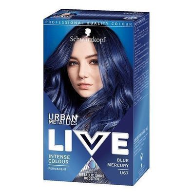 Schwarzkopf Live Urban Metallic Haarfarbe U67 - Blau-Metallic-Töne