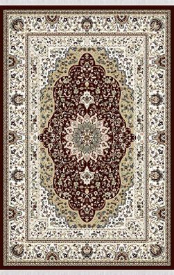 Orientalisch Teppich Kunstteppich Braun Bodenbelag Kurzflor Wohnzimmer 160X230