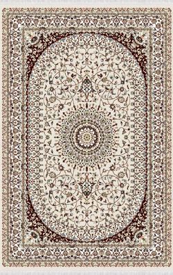 Bodenbelag Orientalisch Kunstteppich Teppich Vintage Kurzflor Braun 160X230