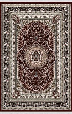 Orientalisch Teppich Kunstfaserteppich Wohnzimmerteppich Kurzflor Braun 160X230