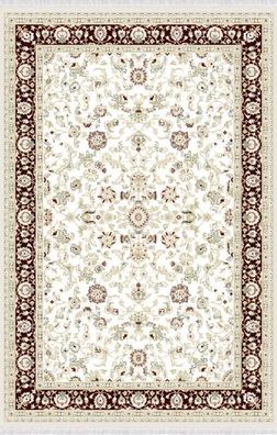 Kunstteppich Teppich Orientalisch Vintage Kurzflor Wohnzimmer Beige Braun