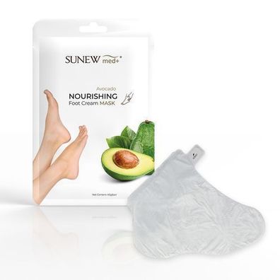 SunewMed+ Avocado Fußmasken, Regenerierende Feuchtigkeitspflege