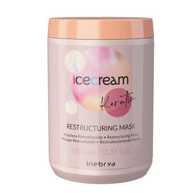 Inebrya Ice Cream Keratin Haarmaske, 1000ml