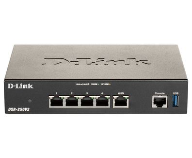 D-Link DSR-250V2 - Router 4-Port-Switch - 1GbE