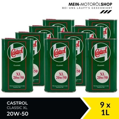 Castrol Classic XL 20W-50 9x1 Liter