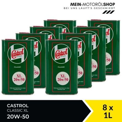 Castrol Classic XL 20W-50 8x1 Liter