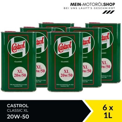 Castrol Classic XL 20W-50 6x1 Liter