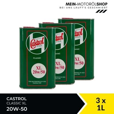 Castrol Classic XL 20W-50 3x1 Liter