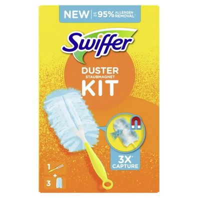 Swiffer Duster Handgriff + 3 Staubfangtücher