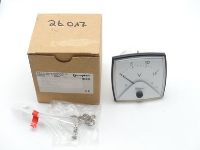 Crompton 016-01VB-NDND- * * Messinstrument Voltmeter 15V