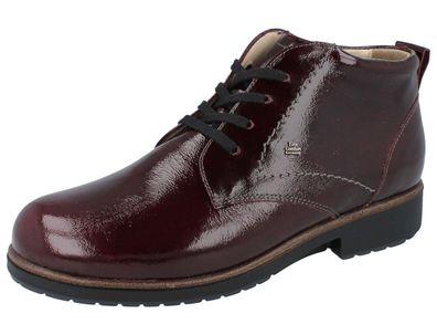 FINN Comfort Cranston Schnürschuhe knöchelhoch rot amarone Naplack Leder