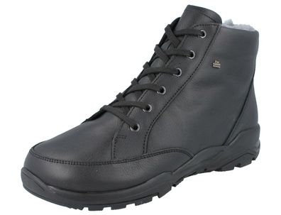 FINN Comfort Erding Herren Stiefel schwarz SponaRind Glattleder Lammfellfutter