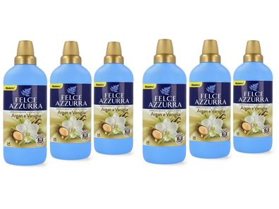 Paglieri Felce Azzurra Weichspüler Konzentrat Argan & Vanille 6 x 600 ml