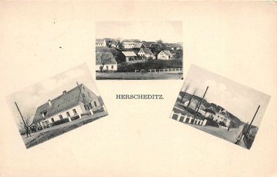 AK Herscheditz (Herptošice) Böhmen 1938