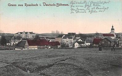 Gruss aus Rossbach i. Deutsch-Böhmen Postkarte AK