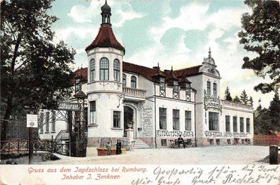 Gruss aus dem Jagdschloss bei Rumburg AK 1904