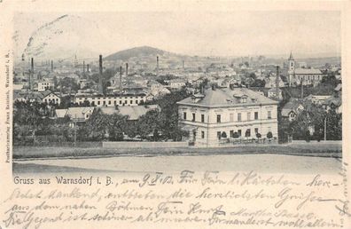 Gruss aus Warnsdorf i.B. Postkarte 1903