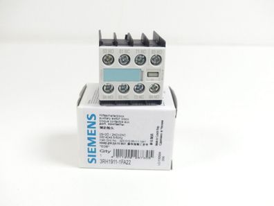 Siemens 3RH1911-1FA22 Hilfsschalterblock E-Stand 06 ungerbaucht